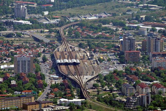 Skopje Train and Bus station 